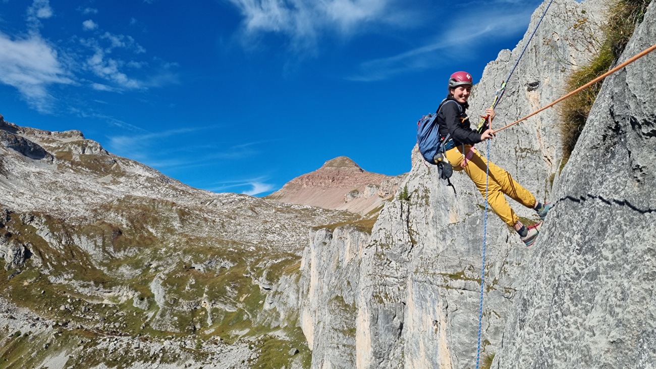 E la vita scorre! Cima Uomo, Dolomiti di Brenta, Luca Giupponi, Rolando Larcher