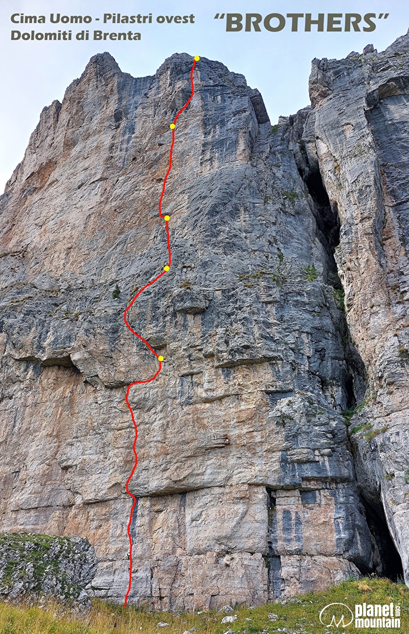 Brothers Cima Uomo, Brenta Dolomites