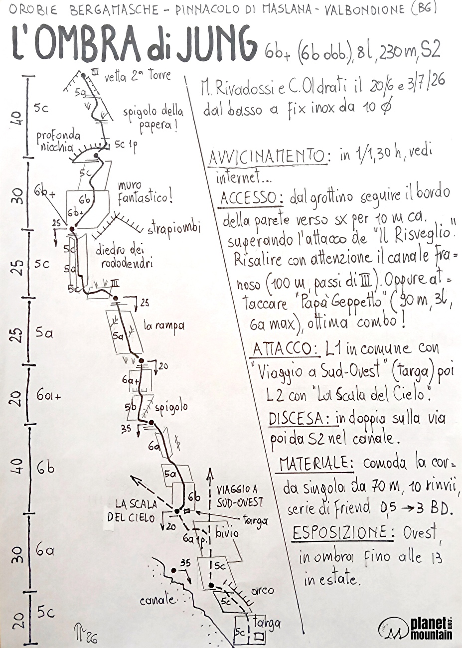 Pinnacolo di Maslana, Valbondione, Cristina Oldrati, Matteo Rivadossi