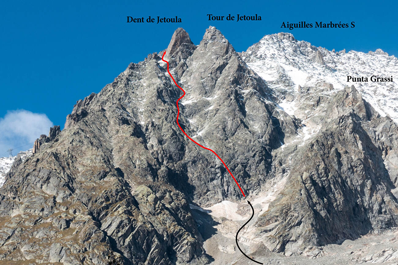Dent de Jetoula, Monte Bianco, Simon Richardson, Michael Rinn