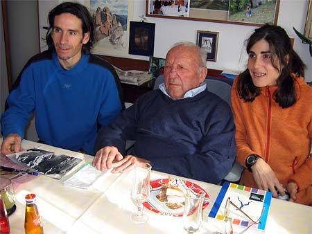 Rikar Otegui, Riccardo Cassin, Josune Bereziartu