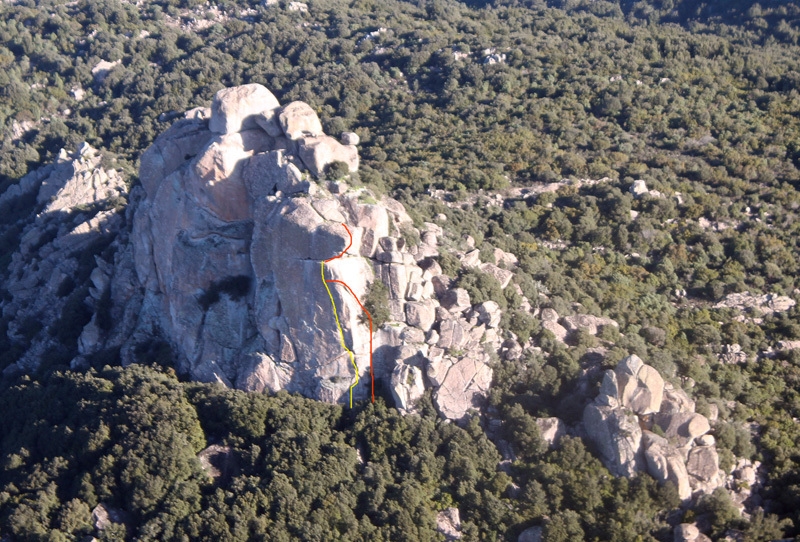 Parete del Garibaldi, Sardegna