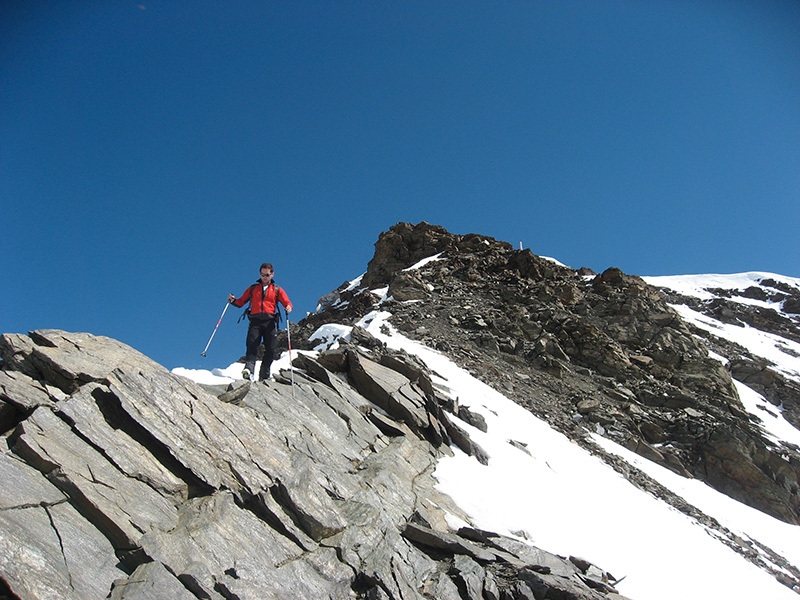 La via normale al Pizzo Tresero
