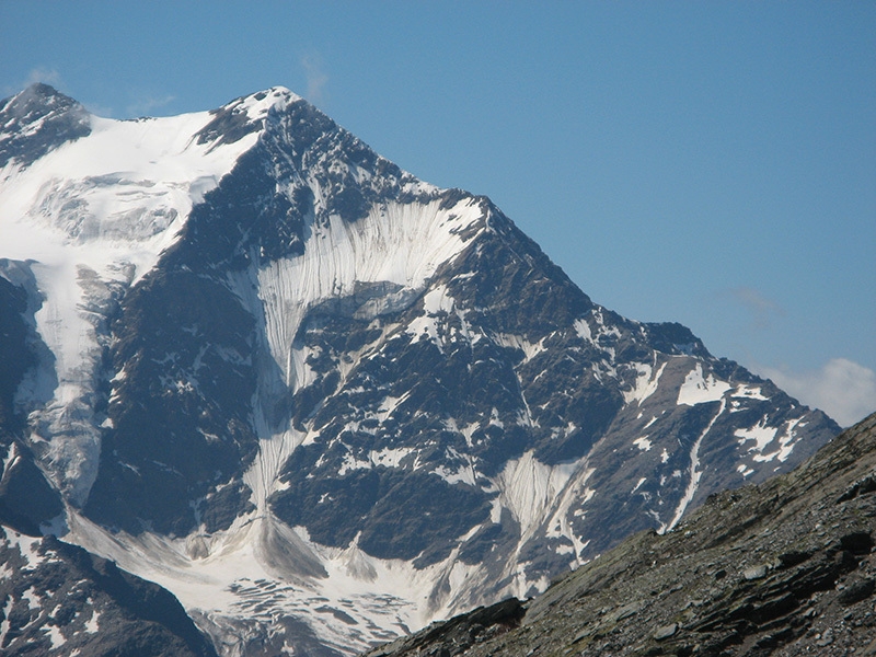La via normale al Pizzo Tresero