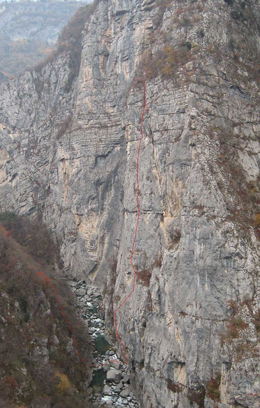 Via del Guerriero, Gola del Limarò