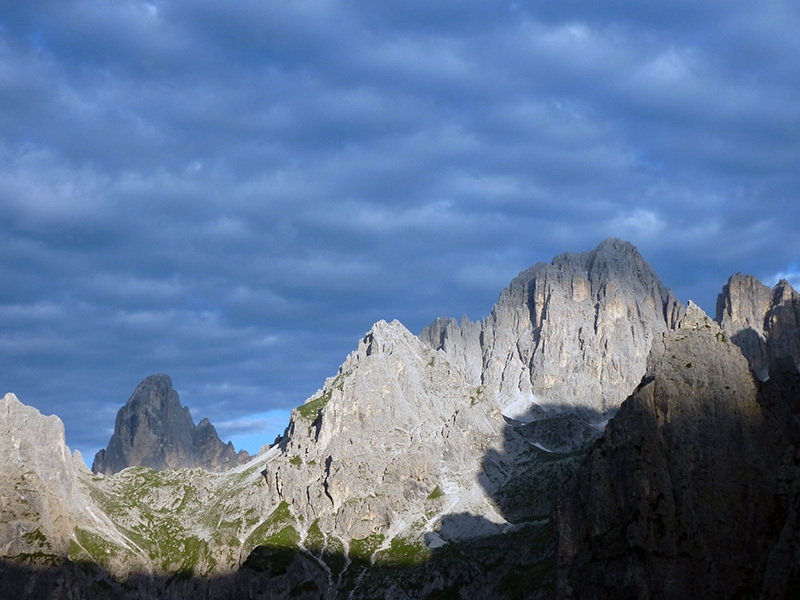 Via Cappellari - Timillero parete Nord Sass d'Ortiga (Pale di San Martino)