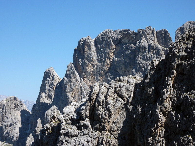 Via Cappellari - Timillero North Face, Sass d'Ortiga (Pale di San Martino, Dolomites)