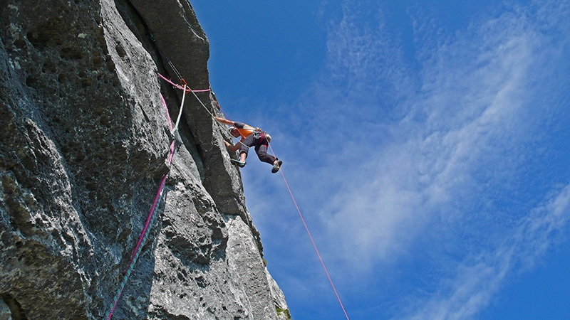 Via Fisioterapia d'urto, Cima Dagnola, Dolomiti di Brenta