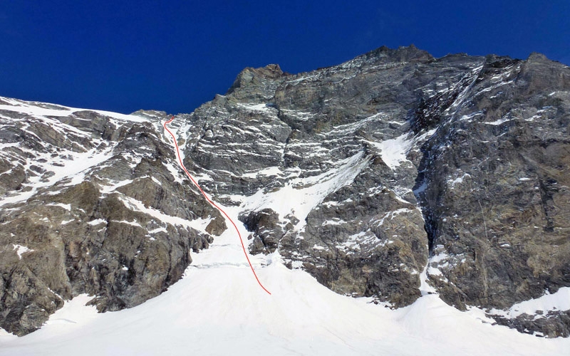 Cervino, Zmuttgrat, Couloir Ovest