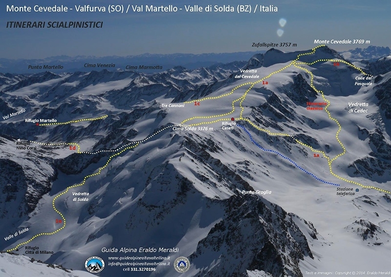 Cevedale: spring ski mountaineering