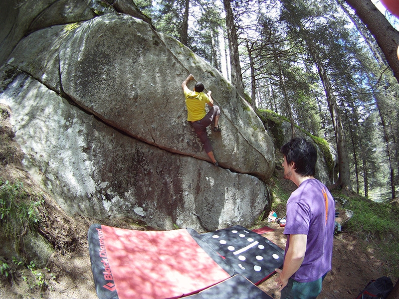 To bouldering from alpinism