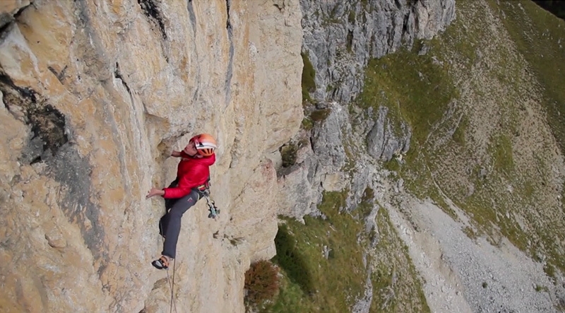 Via della Giraffa, Sass Ciampac, Dolomiti