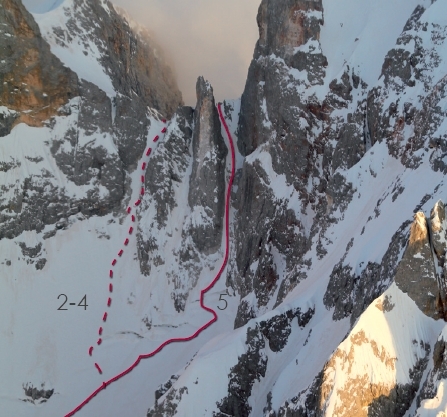 Dolomiti skiing, Francesco Vascellari, Davide D'Alpaos, Loris De Barba