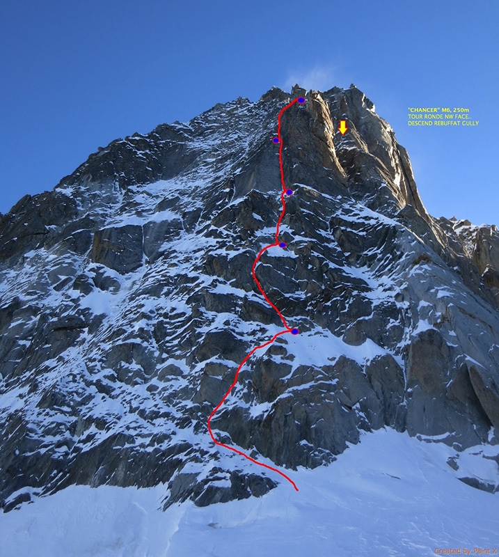 Tour Ronde, Monte Bianco