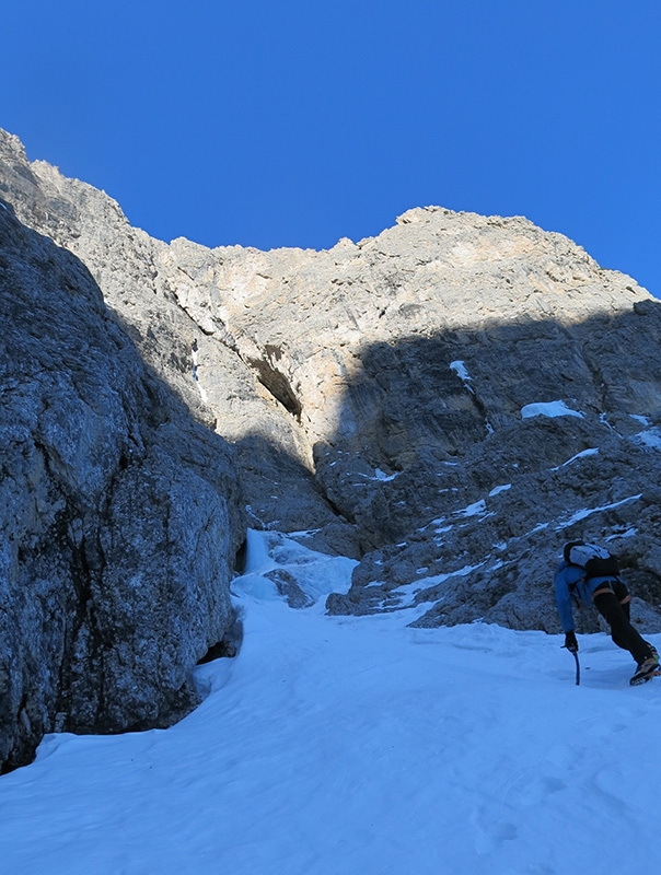 Hrushka, Mur de Pisciadù, Sella, Dolomites, Francesco Salvaterra, Marcello Cominetti