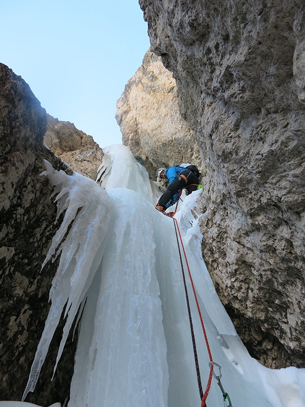 Hrushka, Mur de Pisciadù, Sella, Dolomites, Francesco Salvaterra, Marcello Cominetti