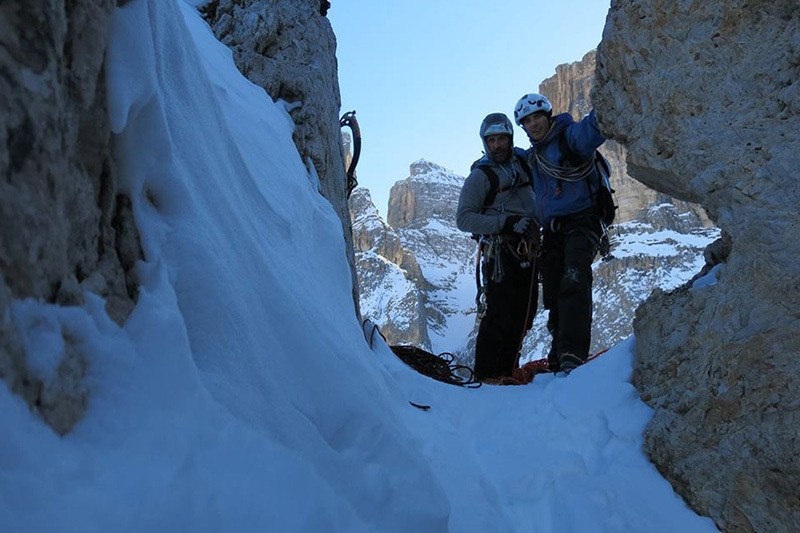 Hrushka, Mur de Pisciadù, Sella, Dolomiti, Francesco Salvaterra, Marcello Cominetti