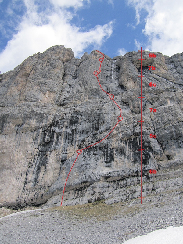 Sasso Alto, Val Gelada, Dolomiti Super Ski-Fo