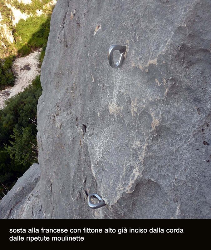 French belays on sea cliffs