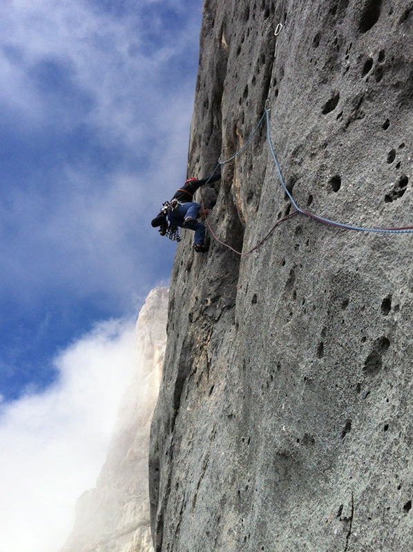 Manolo, Via Attraverso il Pesce, Marmolada, Dolomiti