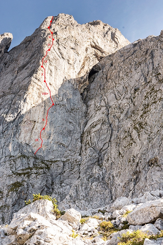 Maukspitze Wilder Kaiser, Alexander Huber Südwind