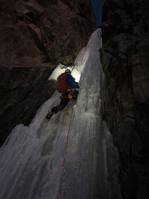 Yann Borgnet, Martin Bonis, Grandes Jorasses, Hypercouloir, Monte Bianco