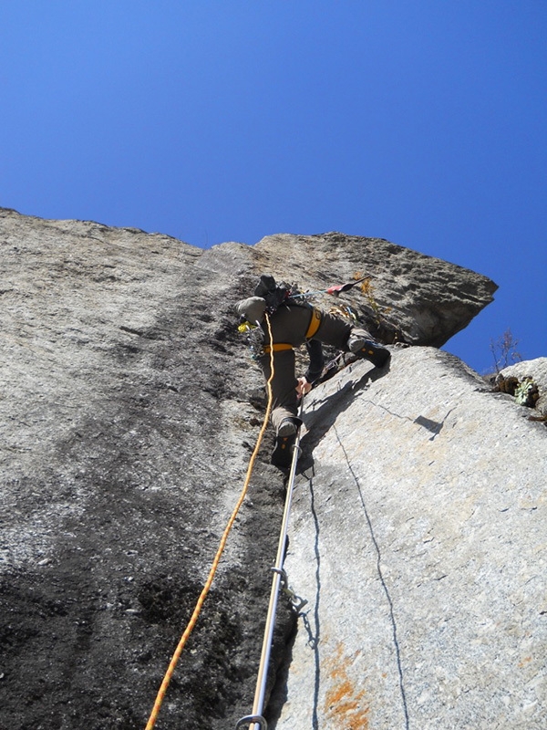 Val di Mello, Scoglio delle Metamorfosi, Here today gone tomorrow, Daniele Bianchi, Pietro Biasini, Mirko Masè