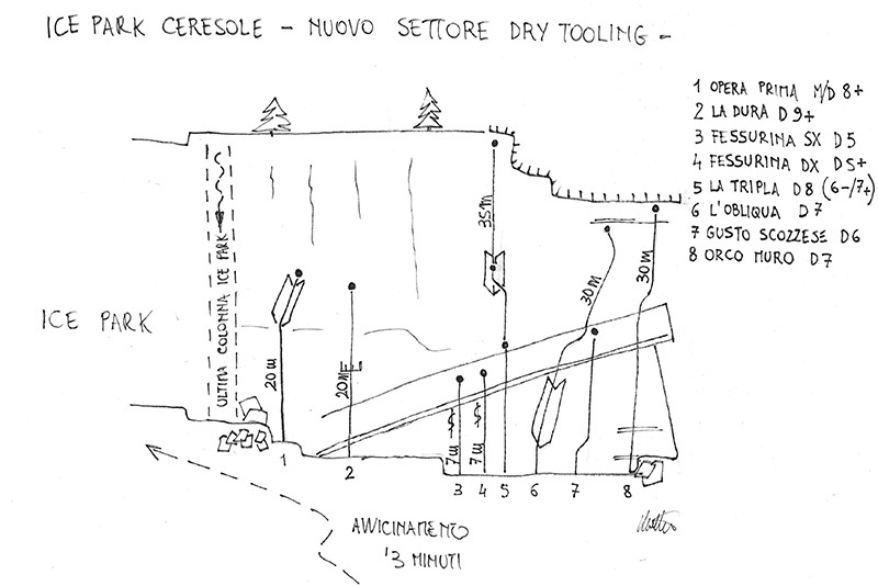 X-Ice Park, Ceresole Reale, dry tooling, cascate di ghiaccio