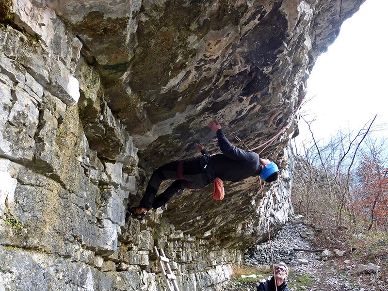 Andrea de Giacometti, Igne, arrampicata