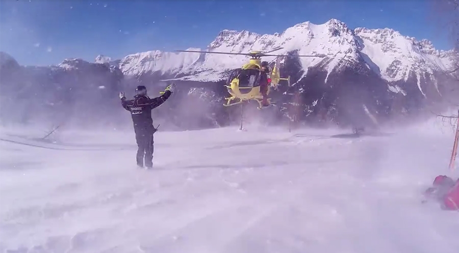 Freeride: freerider miracolato sul Monte Canin nelle Alpi Giulie