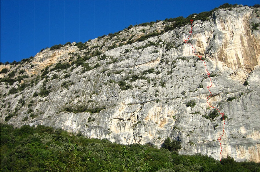 Arrampicata Arco Mandrea di Laghel,  Florian Riegler, Martin Riegler 