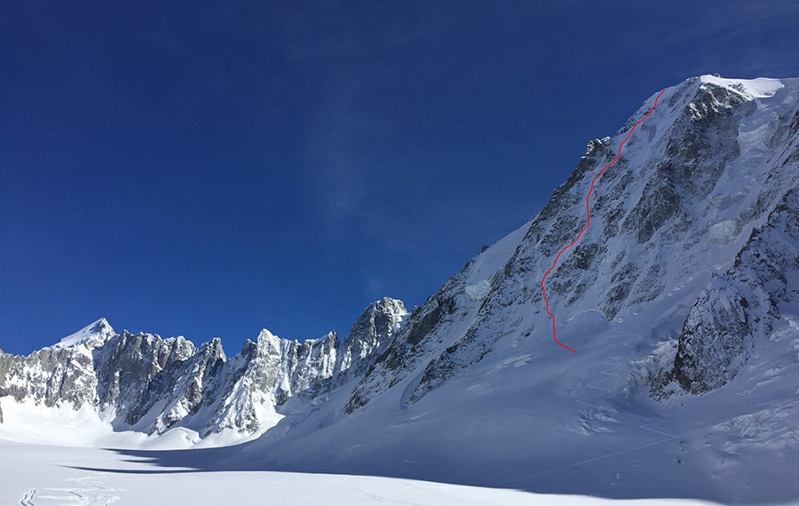 Sci estremo, Les Courtes, Via Austriaca, Monte Bianco