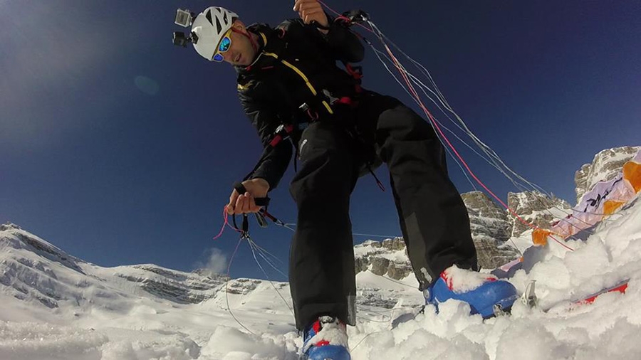 Speedriding, Brenta Dolomites, Vallazza, Luca Tamburini