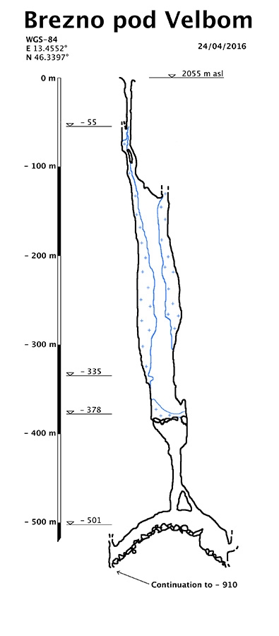 Brezno Pod Velbom, Mount Canin, alpinism, caving, cie climbing