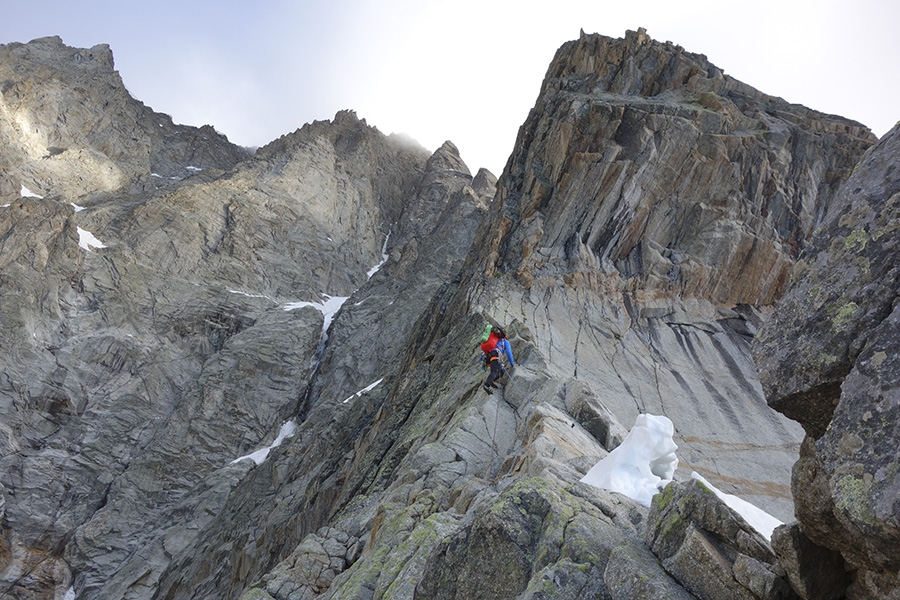 Diamond Ridge Grandes Jorasses, Mont Blanc, Simon Richardson, Michael Rinn