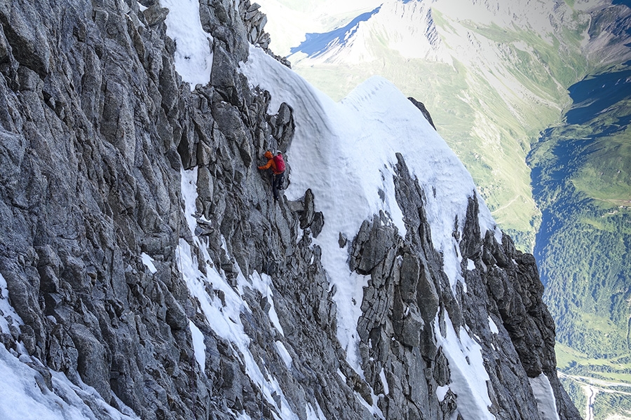Diamond Ridge Grandes Jorasses, Mont Blanc, Simon Richardson, Michael Rinn