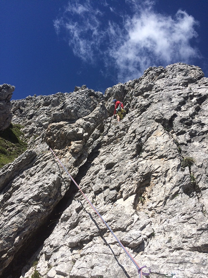 Tuttavita, Torre Laura, Marmarole, Dolomites, Alex Pivirotto, Letizia Donó, Riccardo Donó