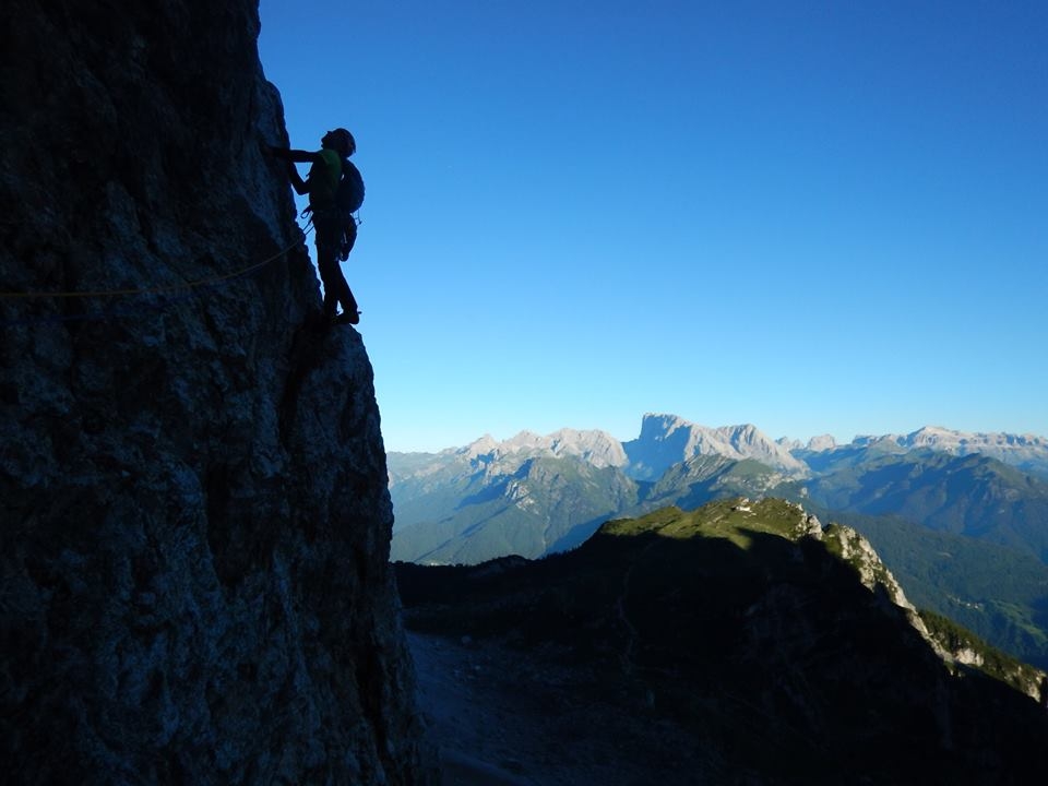 Via degli Studenti, Civetta, Dolomites, Alessandro Baù, Claudio Migliorini