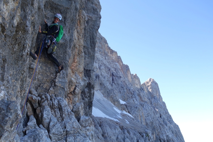 Via degli Studenti, Civetta, Dolomites, Alessandro Baù, Claudio Migliorini