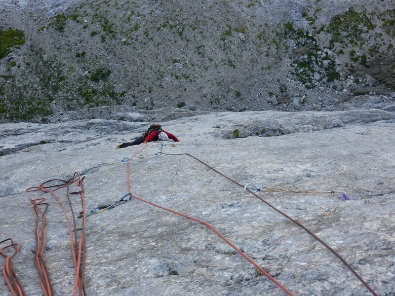 Via Giove, Sasso delle Undici, Vallaccia, Dolomites