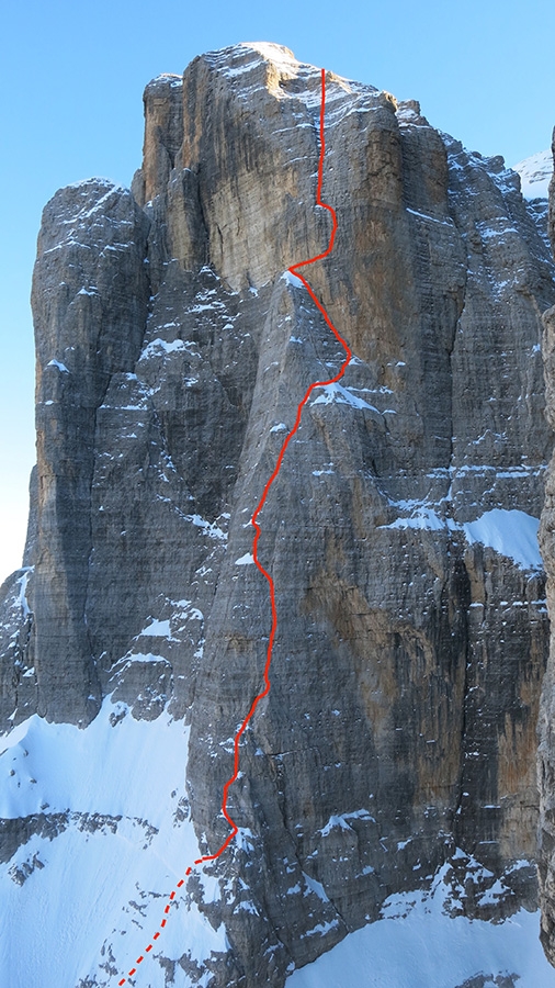 Cima Tosa, Brenta Dolomites, Paolo Baroldi, Filippo Mosca, Francesco Salvaterra