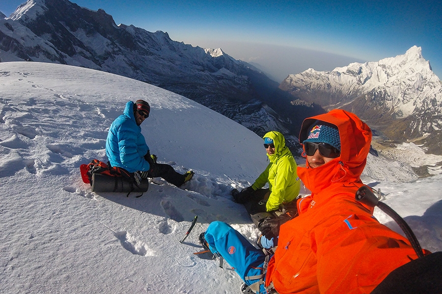 Annapurna III, David Lama, Hansjörg Auer, Alex Blümel