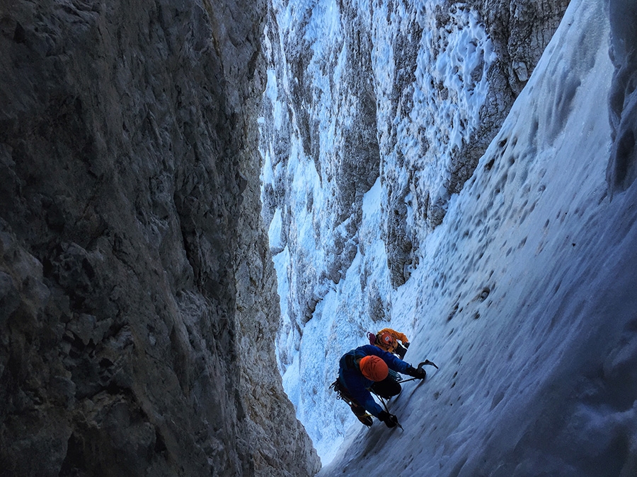 Cima Verde del Montasio, Alpi Giulie, Enrico Mosetti, Alberto Giassi, Davide Limongi 