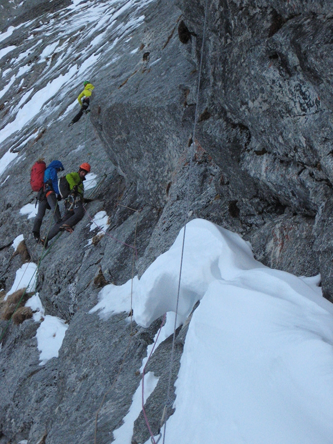 Via Cassin, Pizzo Badile, Luca Godenzi, Carlo Micheli