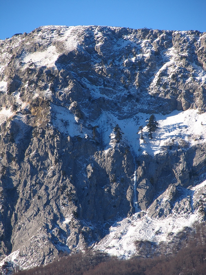 Cascata delle Ciavole, La Delicata, Serra delle Ciavole, Pollino, Cristiano Iurisci, Fabio Minerba, Nino Gagliardi, Mimmo Ippolito