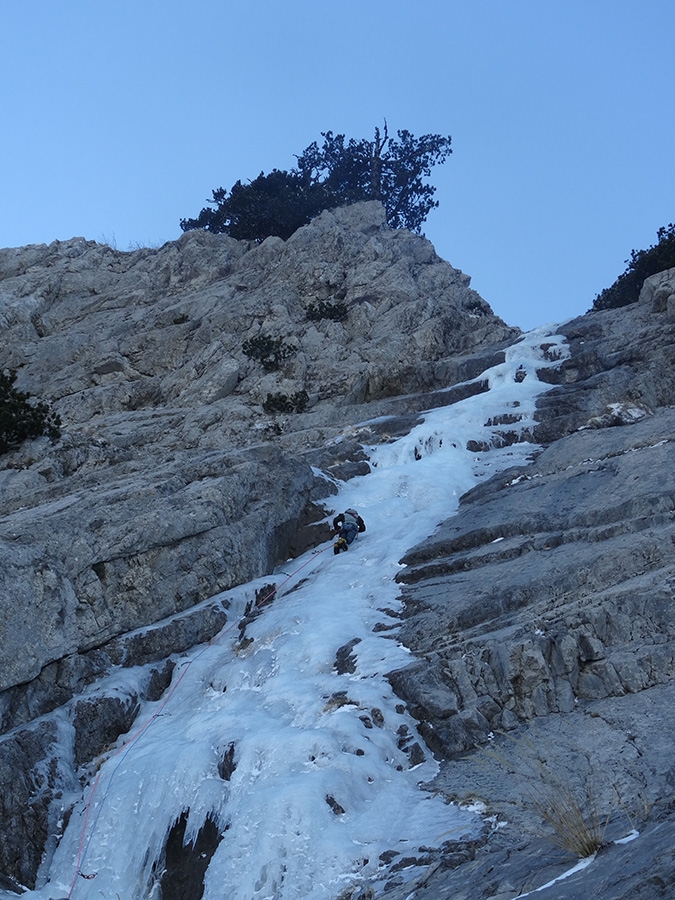 Cascata delle Ciavole, La Delicata, Serra delle Ciavole, Pollino, Cristiano Iurisci, Fabio Minerba, Nino Gagliardi, Mimmo Ippolito