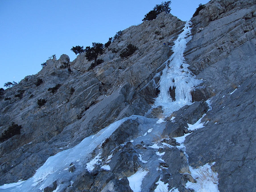 Cascata delle Ciavole, La Delicata, Serra delle Ciavole, Pollino, Cristiano Iurisci, Fabio Minerba, Nino Gagliardi, Mimmo Ippolito