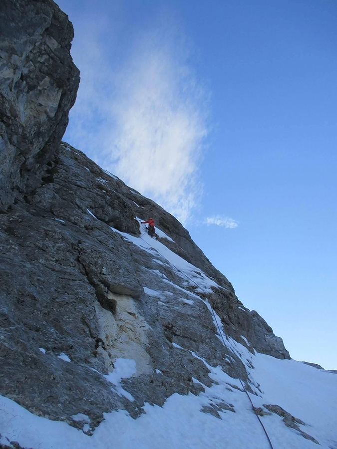 Sas del Pegorer, Gran Vernel, Marmolada, Dolomiti, Philipp Angelo, Fabrizio della Rossa, Thomas Gianola