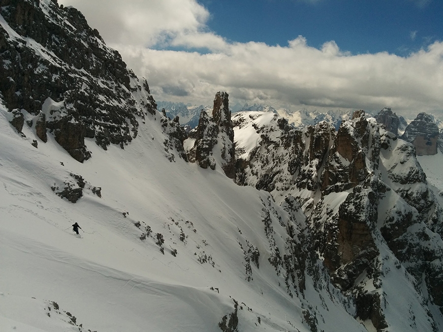 Dolomiti, sci ripido, sci estremo