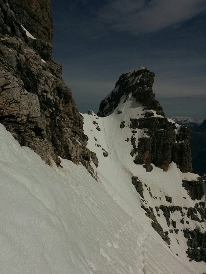 Dolomites steep skiing